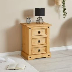 CARO-Möbel Nachttisch SALSA, Kiefer Massiv, Mexiko -Betten & Zubehör Verkäufe 94828 A0 1N