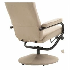 CARO-Möbel Relaxsessel DAKOTA Mit Hocker Und Stoffbezug In Beige -Betten & Zubehör Verkäufe 94837 3