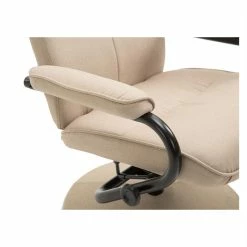 CARO-Möbel Relaxsessel DAKOTA Mit Hocker Und Stoffbezug In Beige -Betten & Zubehör Verkäufe 94837 4