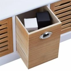 CARO-Möbel Sitzbank TRIENT In Weiß/natur, 3 Schubkästen -Betten & Zubehör Verkäufe 94884 SansC 03