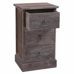 CARO-Möbel Nachttisch ENZO Mit 3 Schubladen -Betten & Zubehör Verkäufe 94893 2