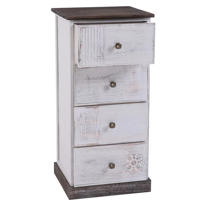 CARO-Möbel Kommode JUNA Mit 4 Schubladen 5 CARO-Möbel Kommode JUNA Mit 4 Schubladen – Bild 3