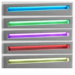 CARO-Möbel Polsterbett JORDIE 140x200 Cm, LED Beleuchtung, Stoff Grau -Betten & Zubehör Verkäufe 94934 3