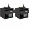 CARO-Möbel Nachttisch MARY Im 2er Set In Schwarz -Betten & Zubehör Verkäufe 94985 0