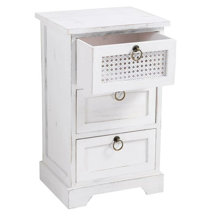 CARO-Möbel Nachttisch IRMA Mit 3 Schubladen 6 CARO-Möbel Nachttisch IRMA Mit 3 Schubladen – Bild 4