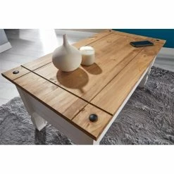 CARO-Möbel Mexico Couchtisch CAMPO In Weiß, Kiefer Massiv -Betten & Zubehör Verkäufe 95047 A2