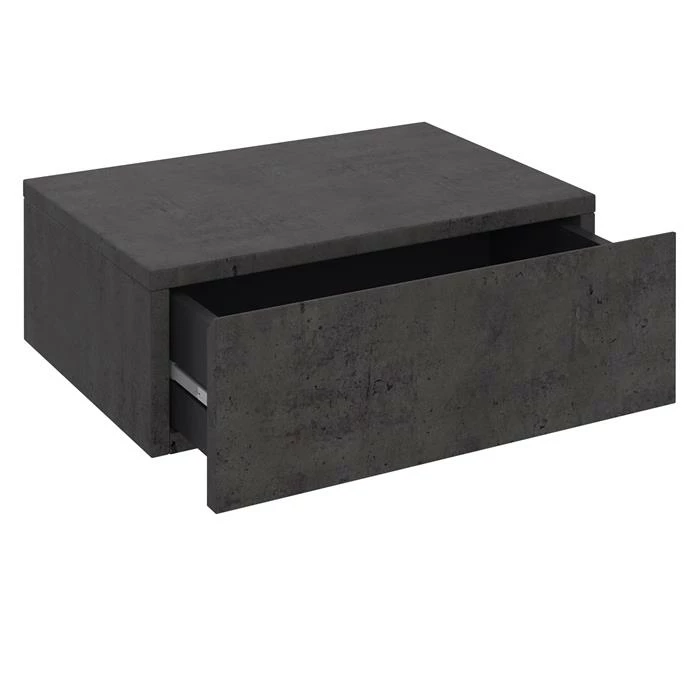 CARO-Möbel Hängende Nachtkommode ANNE Betonoptik Dunkel 3 CARO-Möbel Hängende Nachtkommode ANNE Betonoptik Dunkel