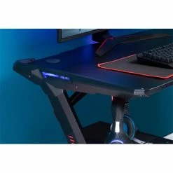CARO-Möbel Gaming Tisch RUSH In Schwarz Mit LED Beleuchtung -Betten & Zubehör Verkäufe 95310 A3