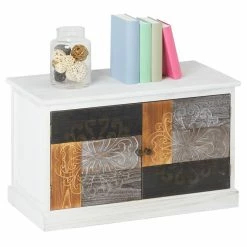 CARO-Möbel Schuhbank CARA Aus Holz Mit 2 Fächern