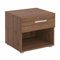 CARO-Möbel Nachttisch MARY In Nussbaum Mit Schublade -Betten & Zubehör Verkäufe 95431 2