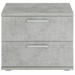 CARO-Möbel Nachttisch MAXIMA In Betonoptik Mit 2 Schubladen -Betten & Zubehör Verkäufe 95434 1 N