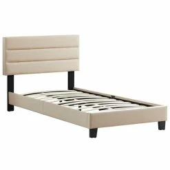 CARO-Möbel Polsterbett TUCSON 90x200 Cm, Stoff Beige -Betten & Zubehör Verkäufe 95543 1