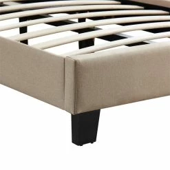 CARO-Möbel Polsterbett TUCSON 90x200 Cm, Stoff Beige -Betten & Zubehör Verkäufe 95543 3