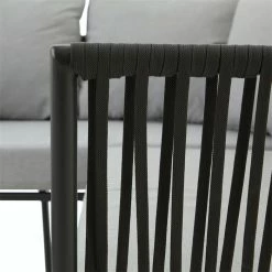 CARO-Möbel Gartenmöbel Set JAKARTA Mit Seilbespannung Und Polster In Grau 13 CARO-Möbel Gartenmöbel Set JAKARTA Mit Seilbespannung Und Polster In Grau -Betten & Zubehör Verkäufe 95607 7