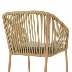 CARO-Möbel Gartenmöbel Set CAPO Aus Alu, Mit Seilbespannung In Beige -Betten & Zubehör Verkäufe 95612 4